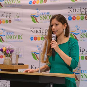 Katarina Ilić, povezovalka večera in vodja animacije v Termah Snovik 